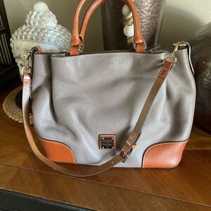 Dooney & Bourke Brenna Satchel In Grey / Brown
